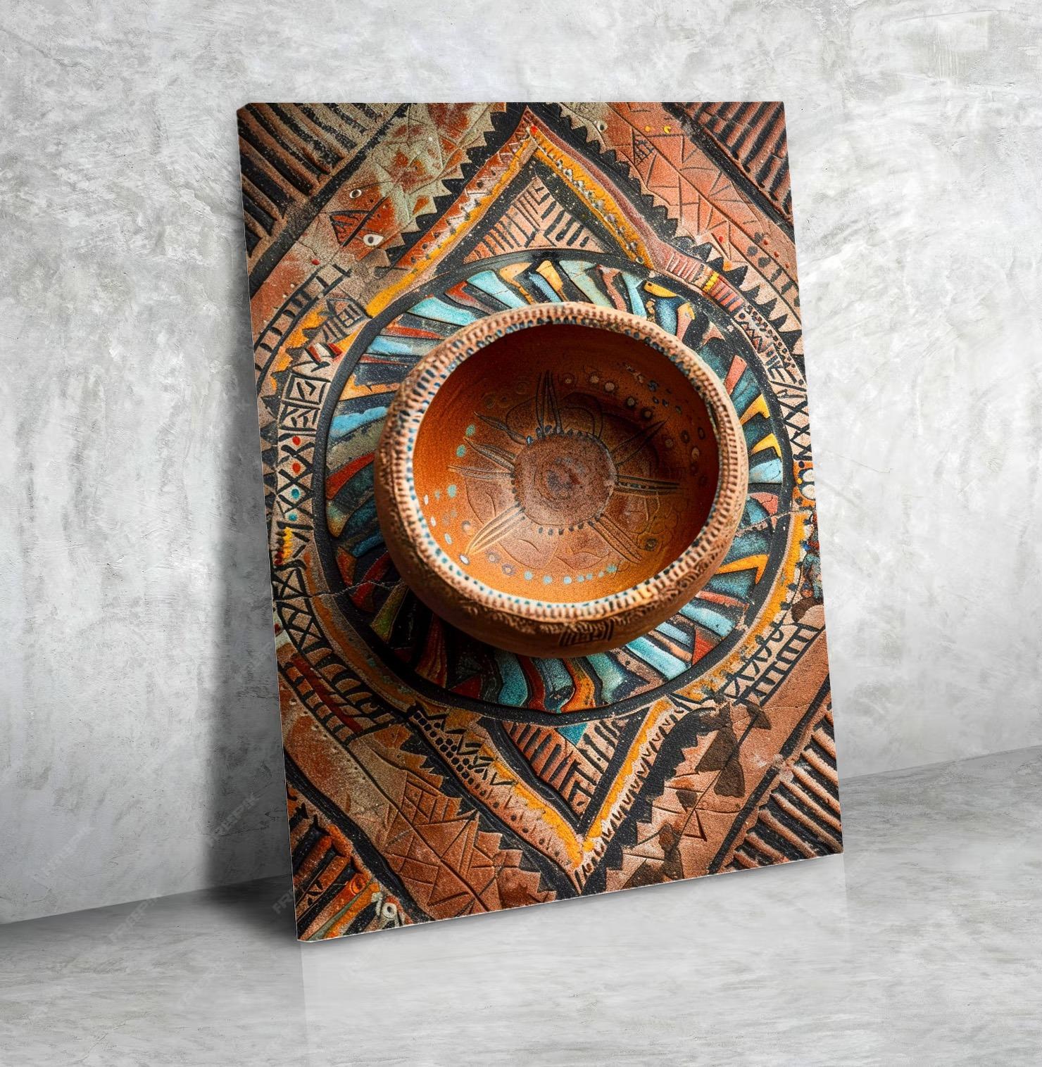 Grand Tableau Salon Luxe Or et Noir N°23