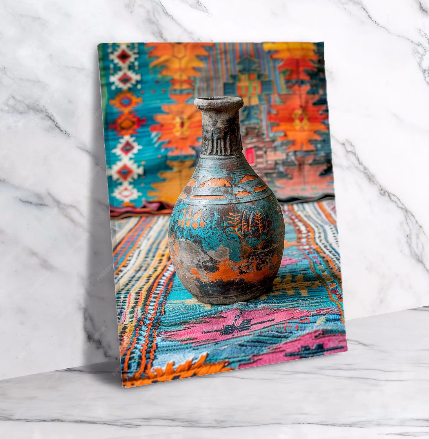 Grand Tableau Salon Moderne Or et Noir N°25