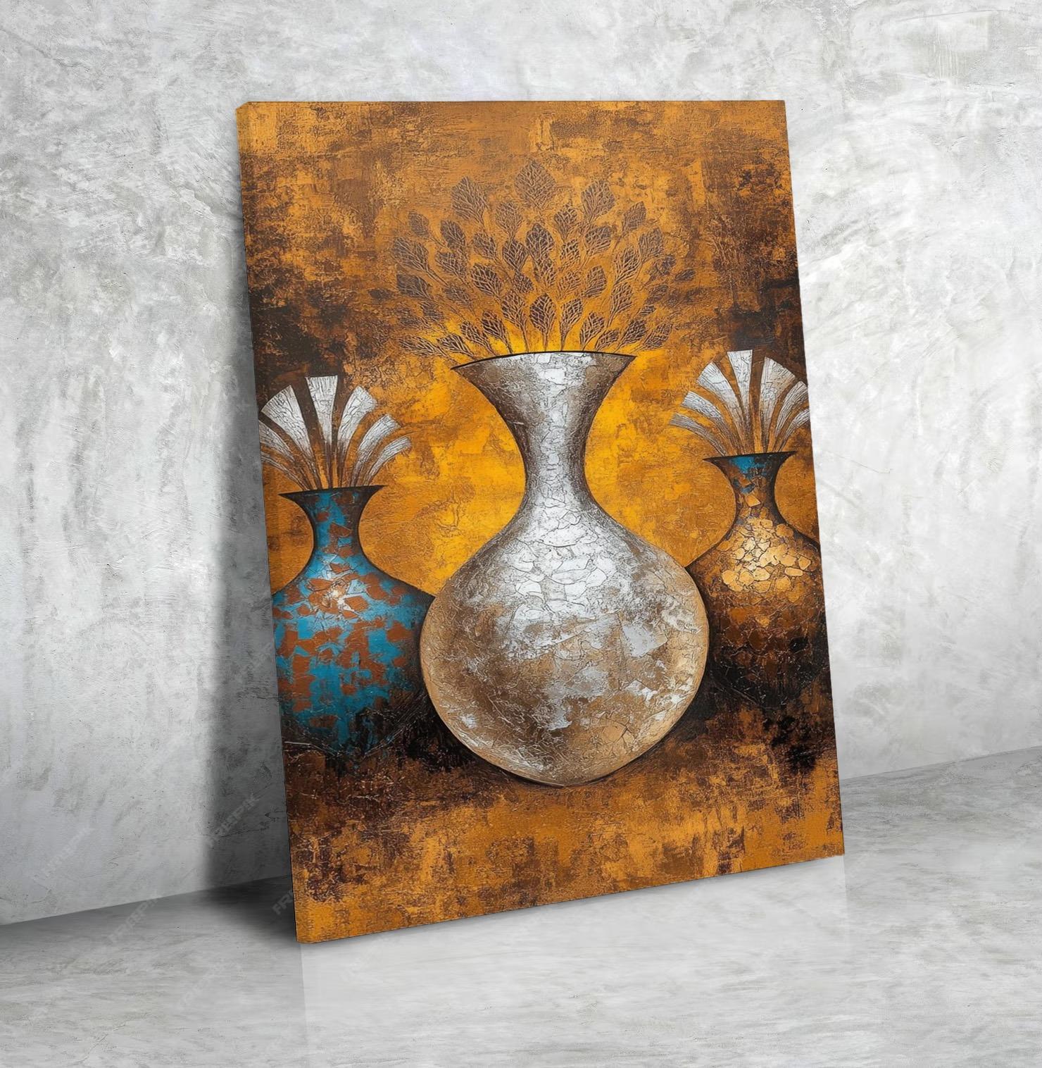 Toile Décorative Horizontale Minimaliste Chaudes N°38