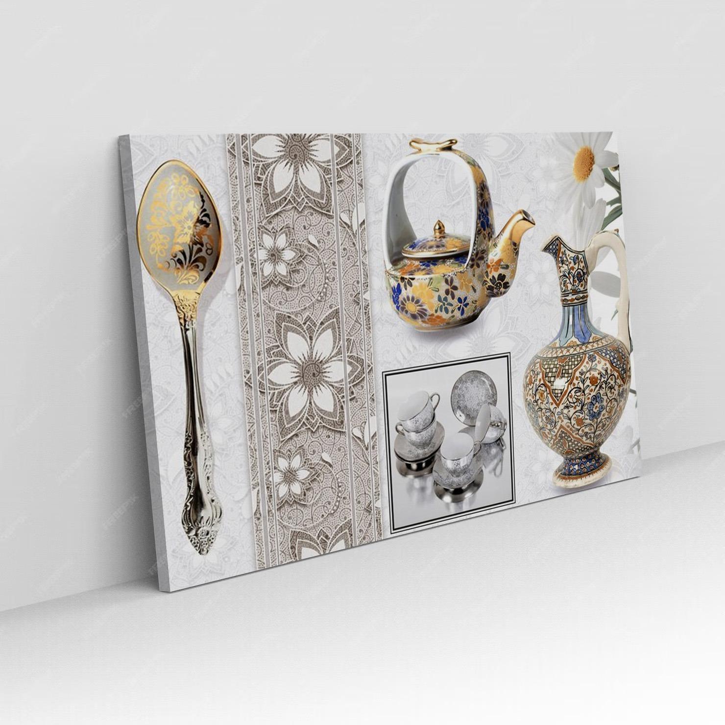 Tableau Panoramique Moderne Textures Riches N°39