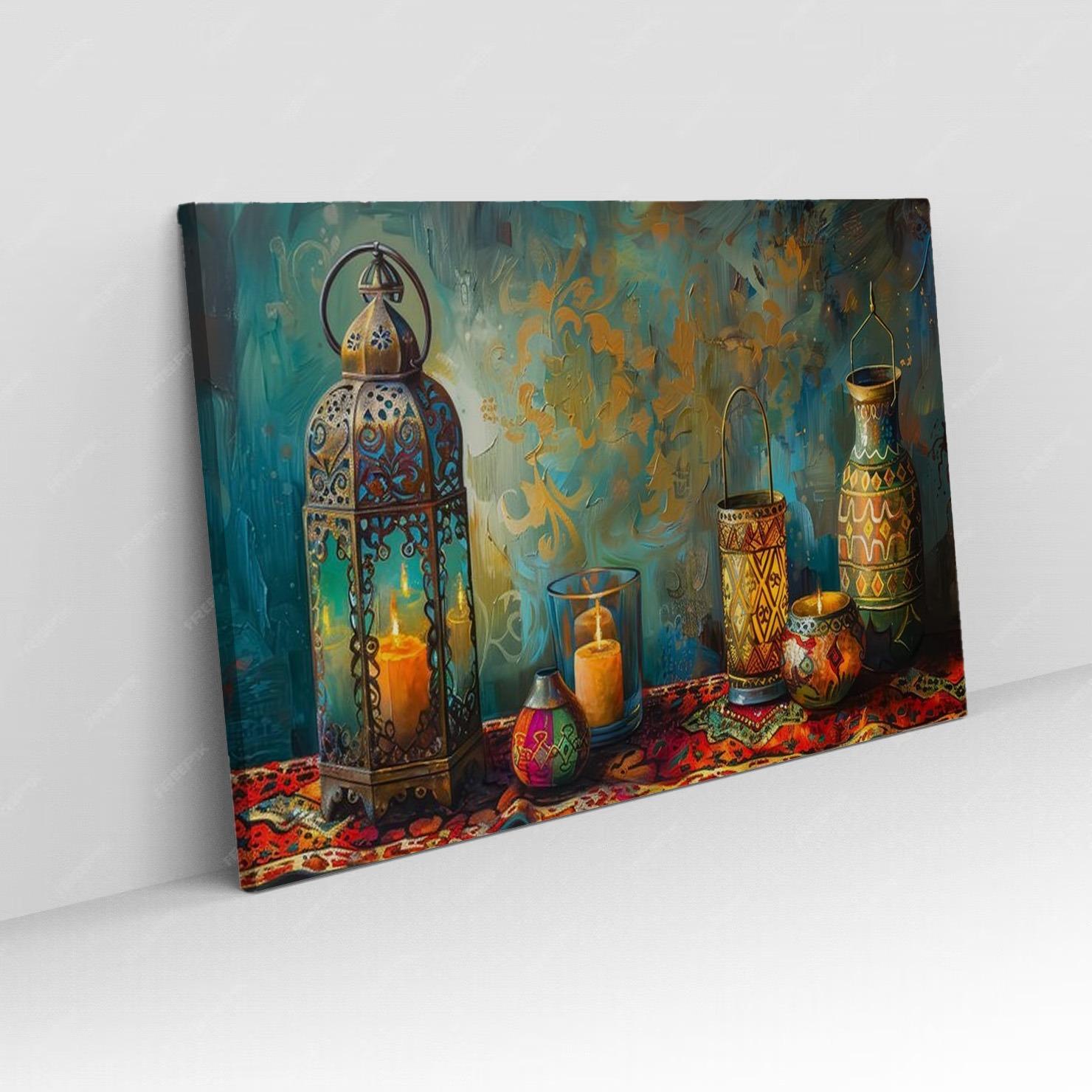 Tableau Panoramique Design Couleurs Vives N°43