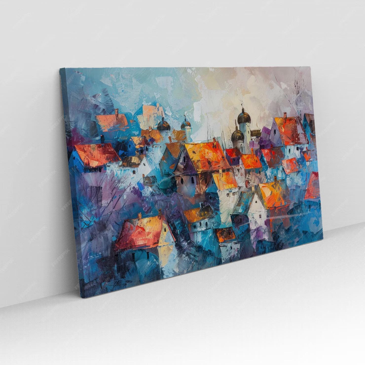 Grand Tableau Salon Minimaliste Or et Noir N°55