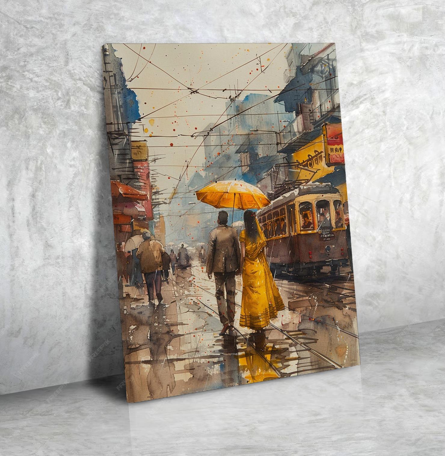 Toile Décorative Horizontale Minimaliste pour Salon N°61