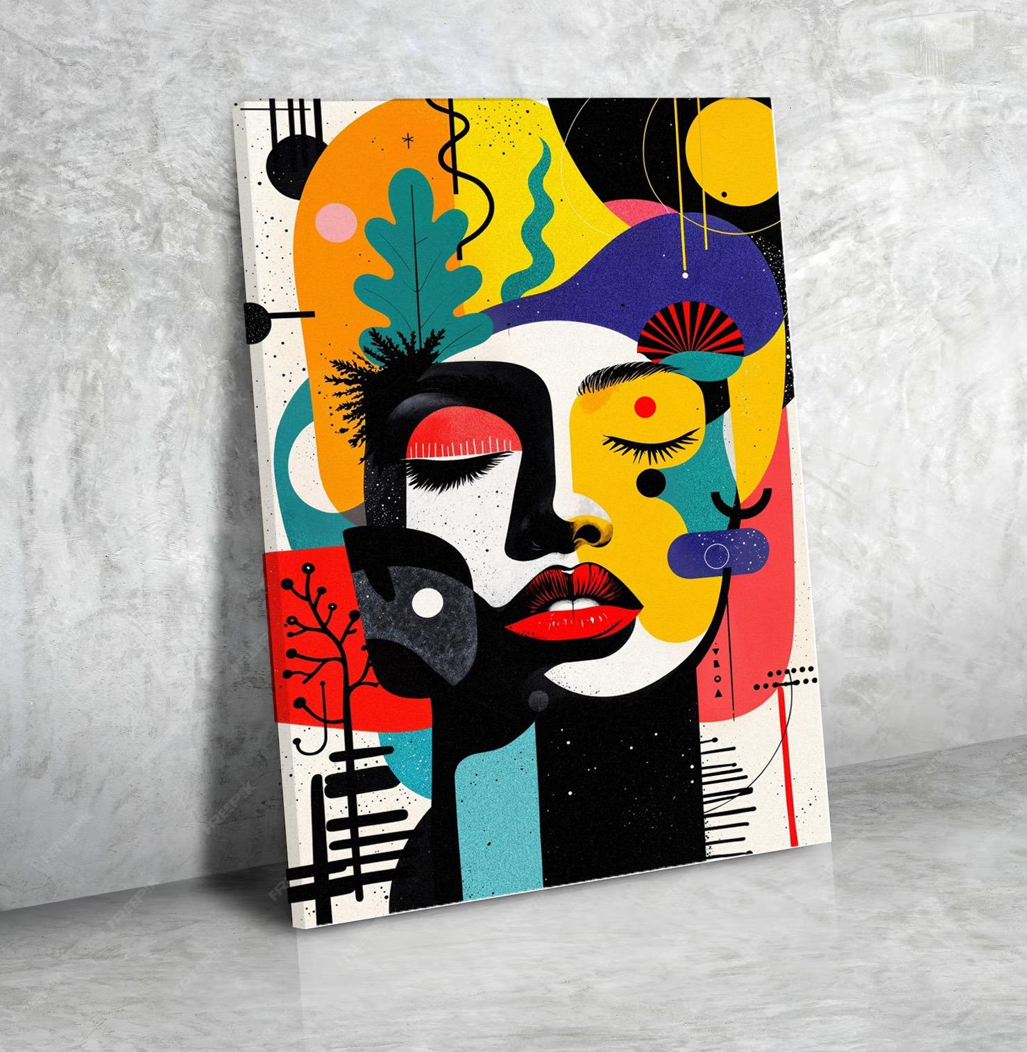 Cadre Mural Horizontal Abstrait Art Mural N°62