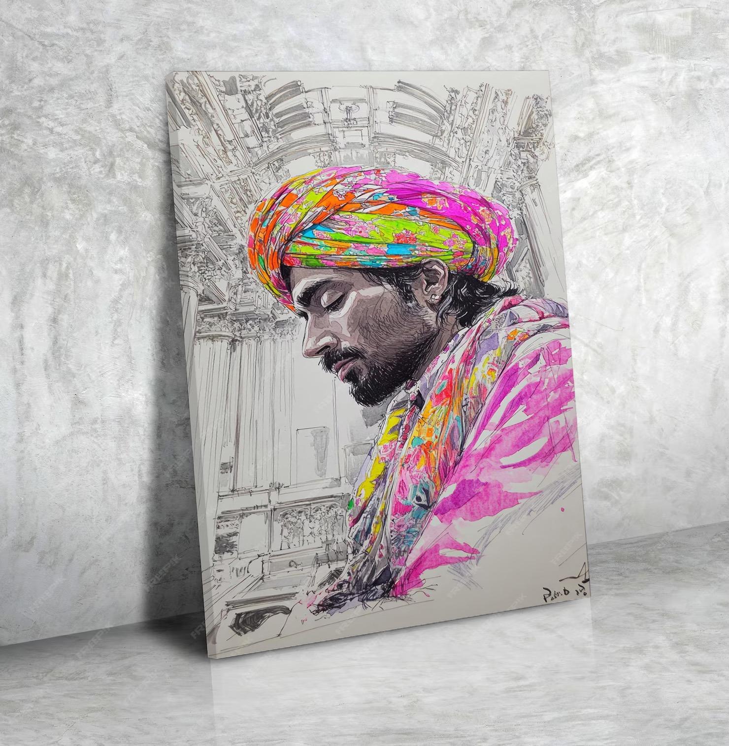 Tableau Panoramique Contemporain Couleurs Vives N°69