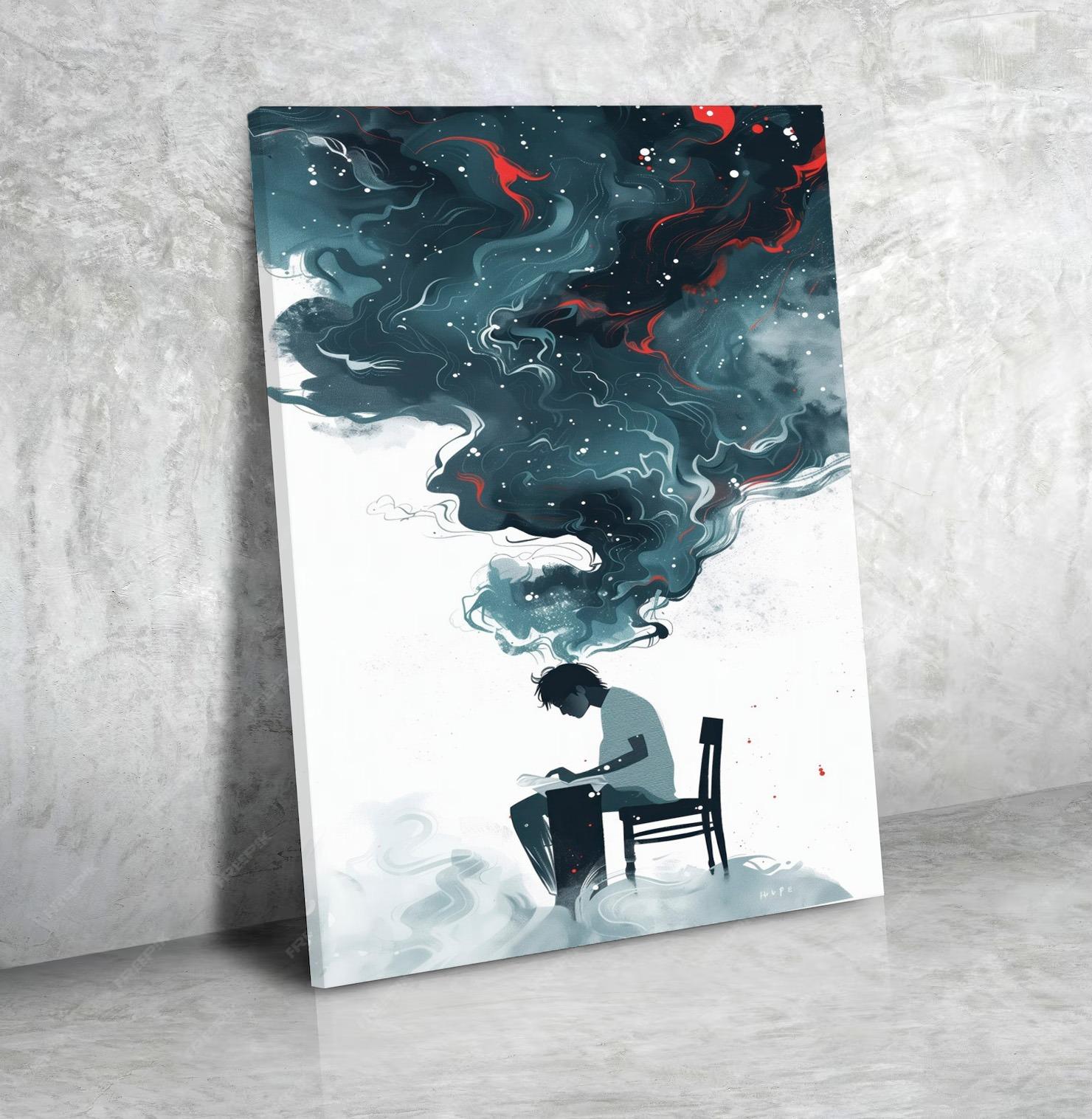 Peinture Horizontale Moderne Moderne Textures Riches N°75