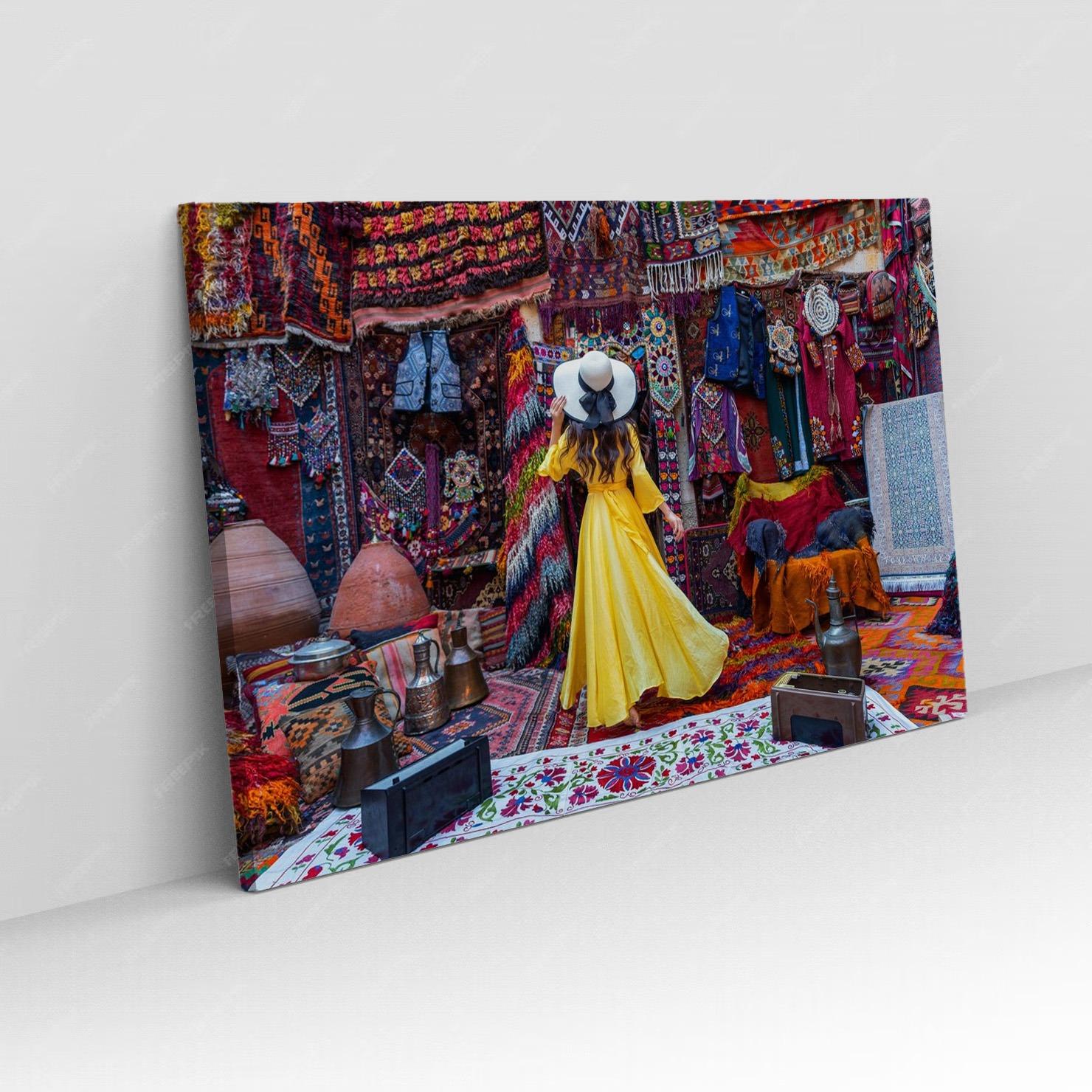 Toile Décorative Horizontale Élégant Or et Noir N°96