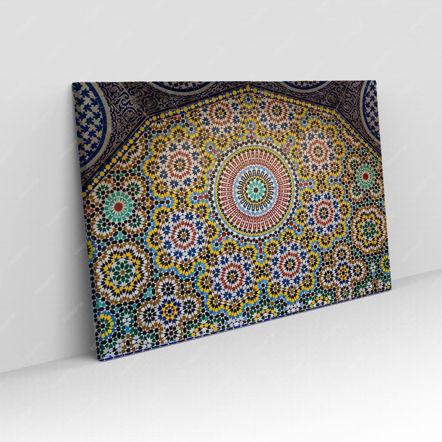 Grand Tableau Salon Tendance Couleurs Vives N°105