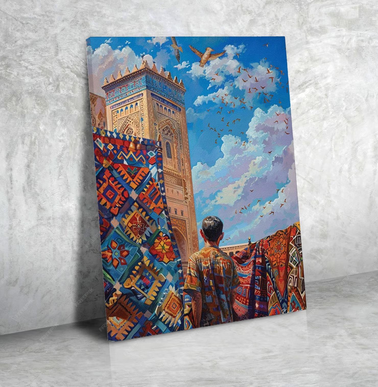 Peinture Horizontale Moderne Contemporain Couleurs Vives N°121