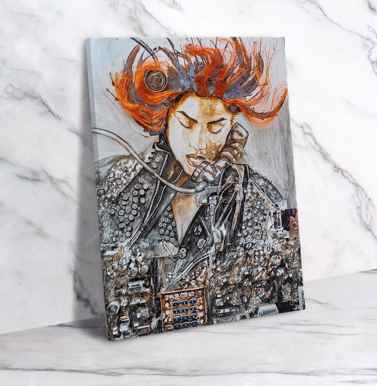 Cadre Mural Horizontal Minimaliste Floral N°185