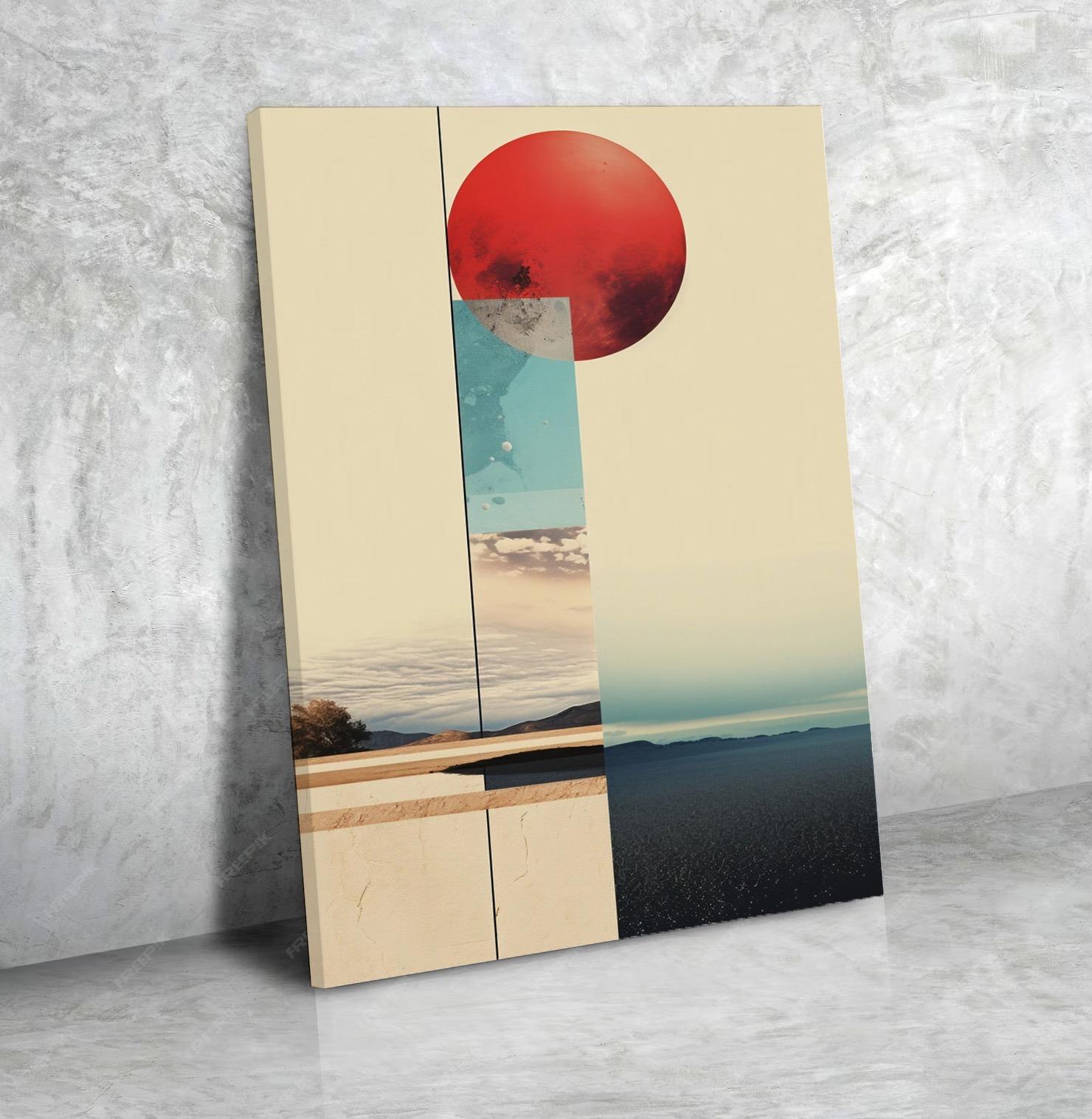 Tableau Horizontal Abstrait Décoration Murale N°223