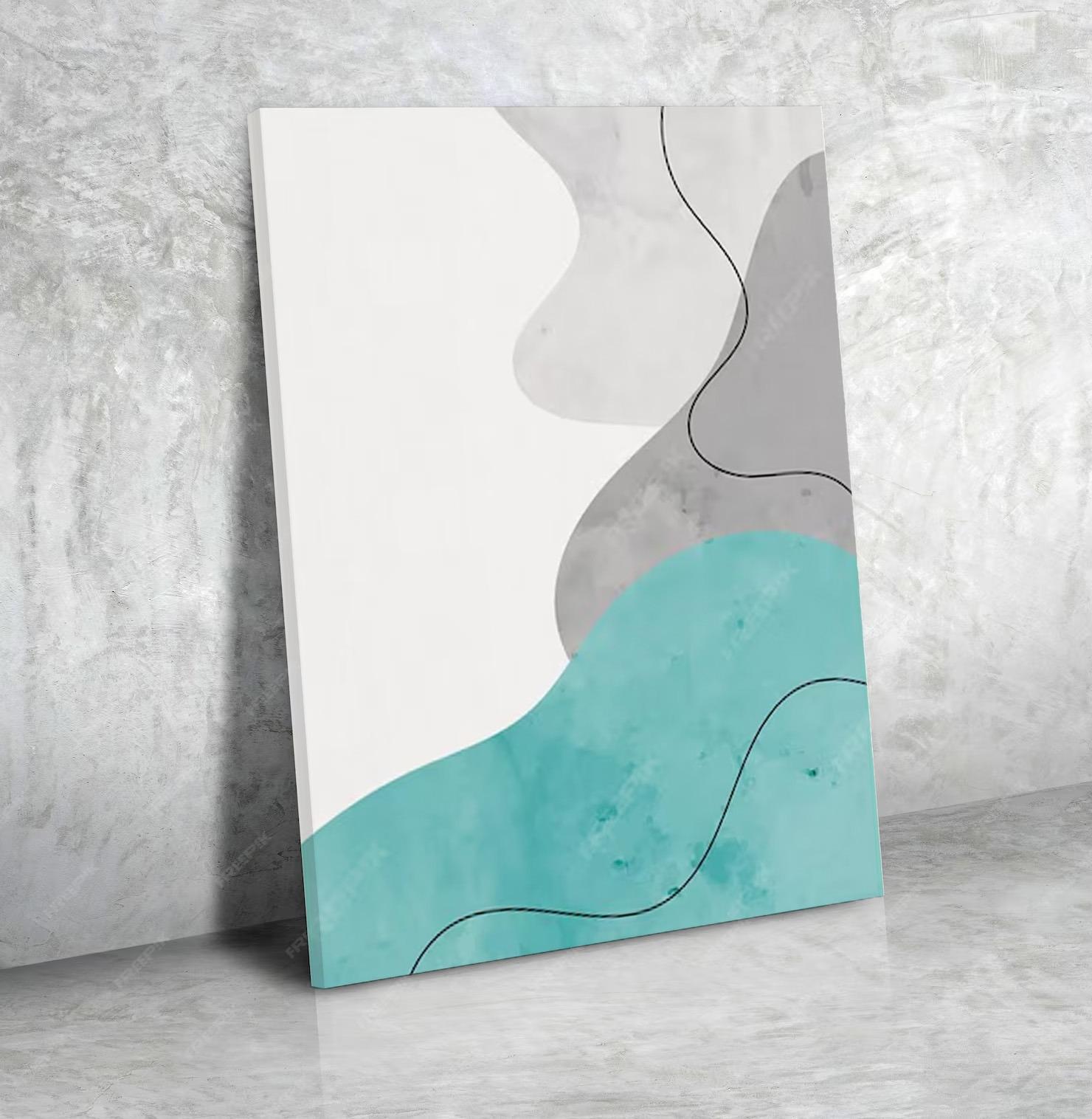 Peinture Horizontale Moderne Abstrait pour Salon N°229