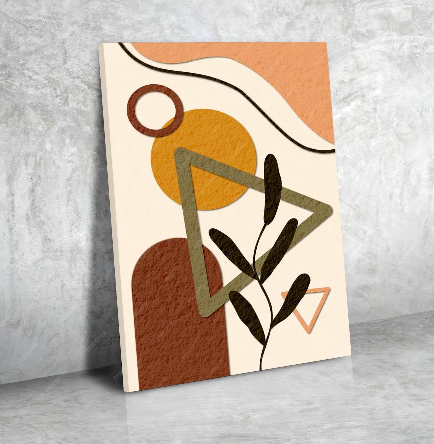 Cadre Mural Horizontal Minimaliste Chaudes N°231