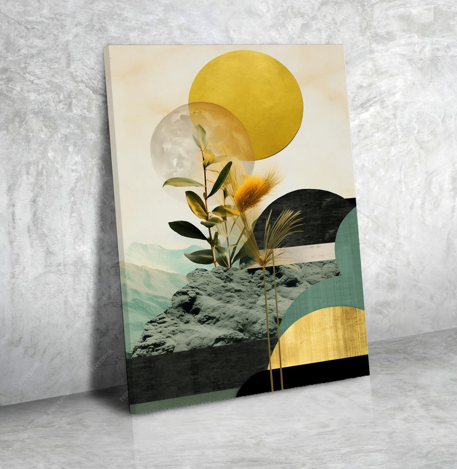 Peinture Horizontale Moderne Luxe Textures Riches N°233