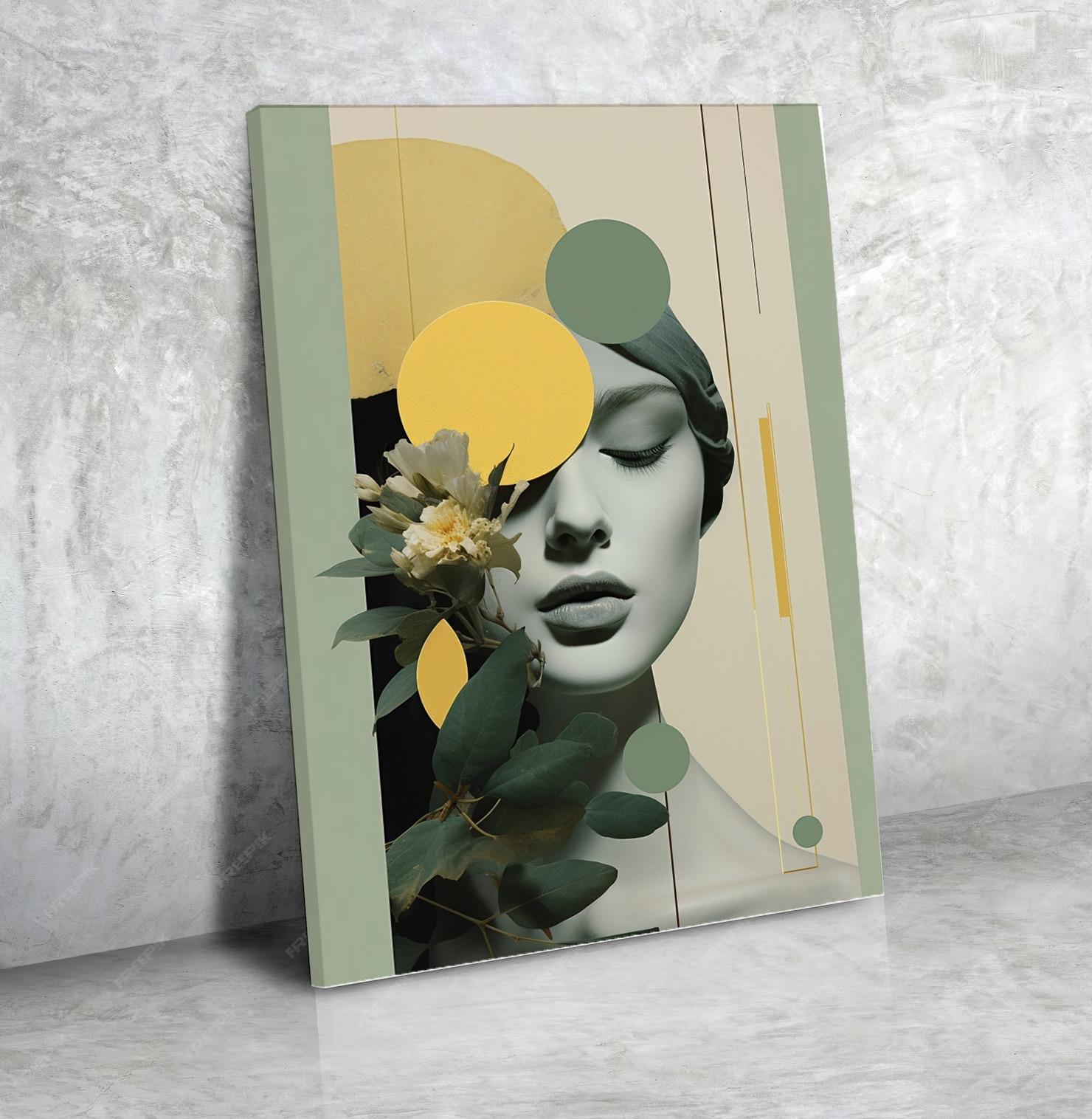 Grand Tableau Salon Design Floral N°237