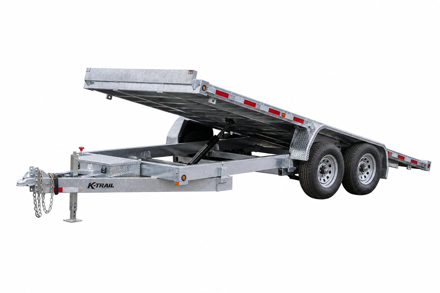 20ft Galvanized Tilt Deck Equipment Trailer