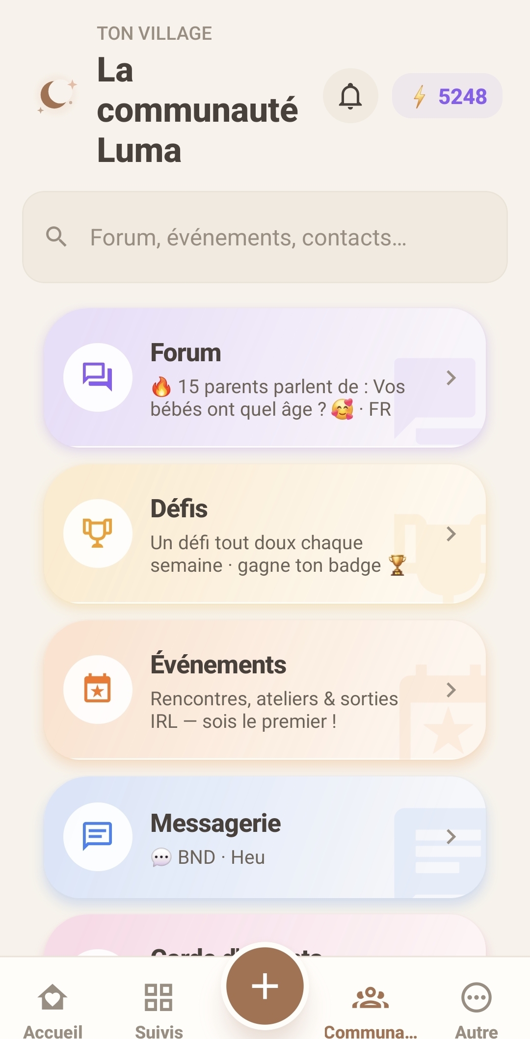 Question du jour dans Luma