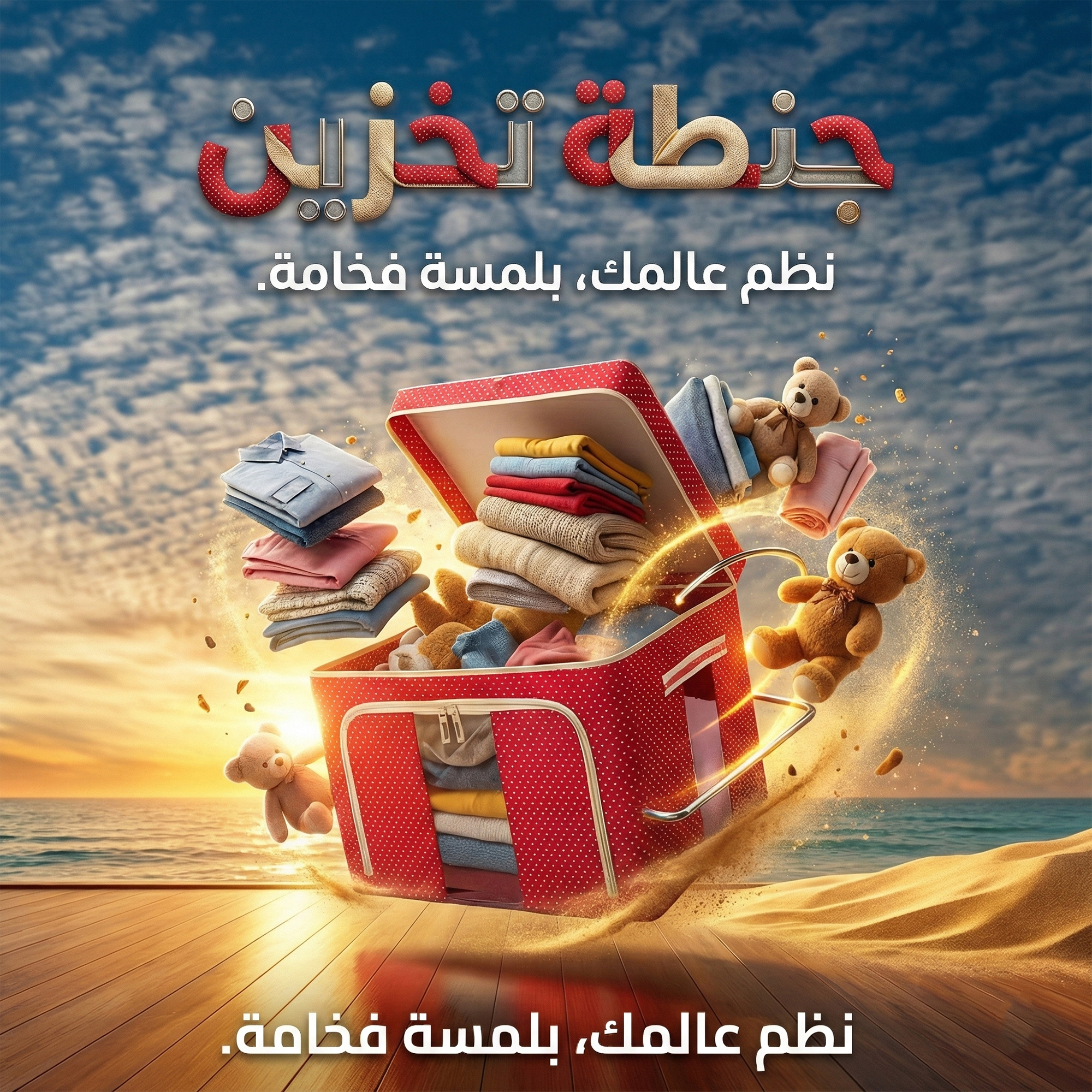 حقيبة تخزين بقائمة معدنية