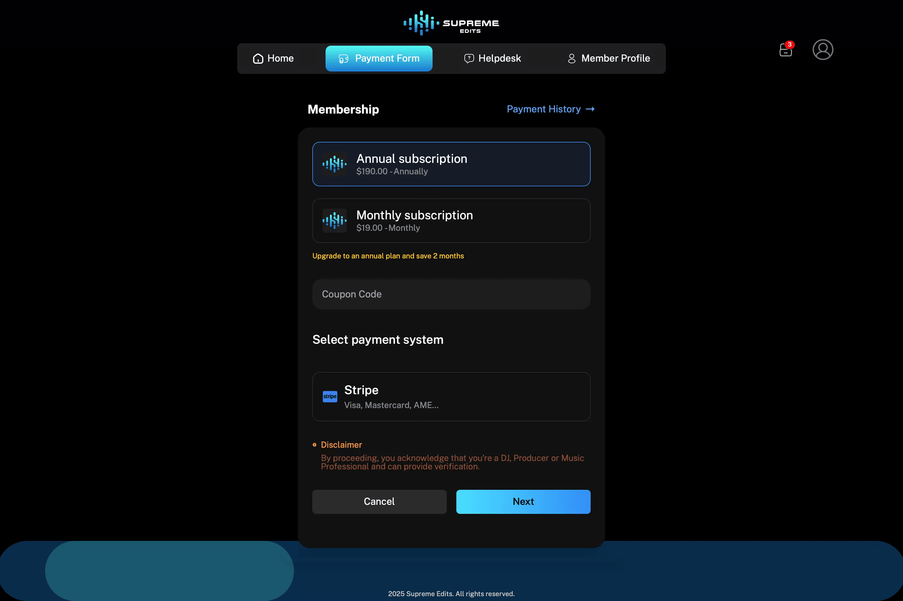 User Dashboard screenshot 14
