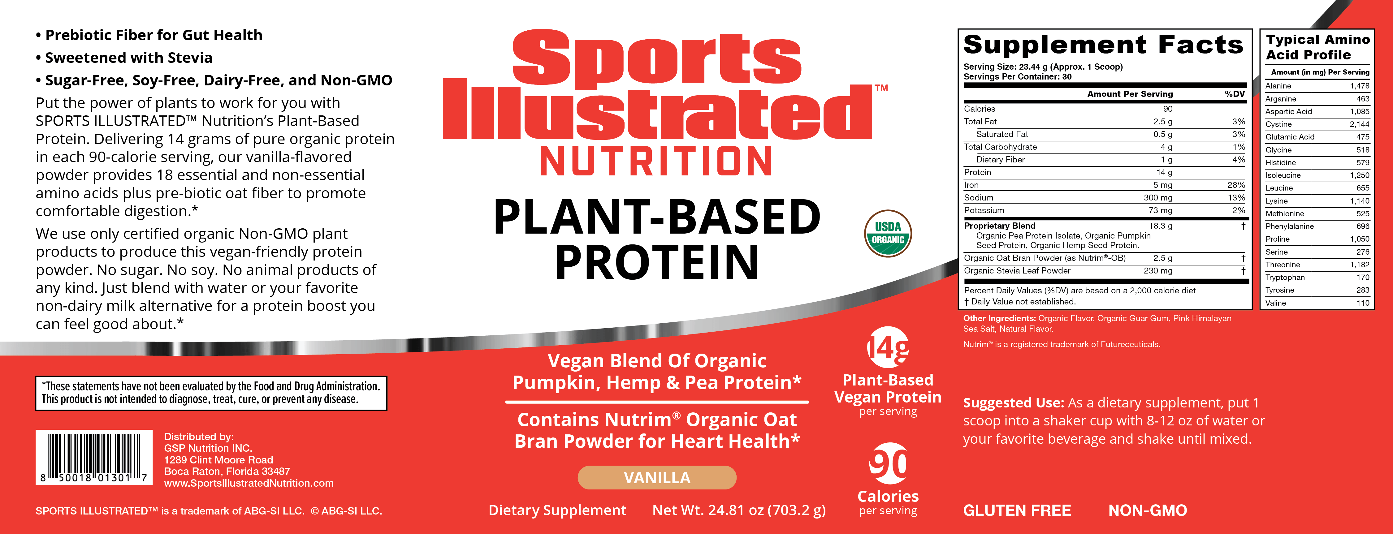 Sports Illustrated Nutrition label design