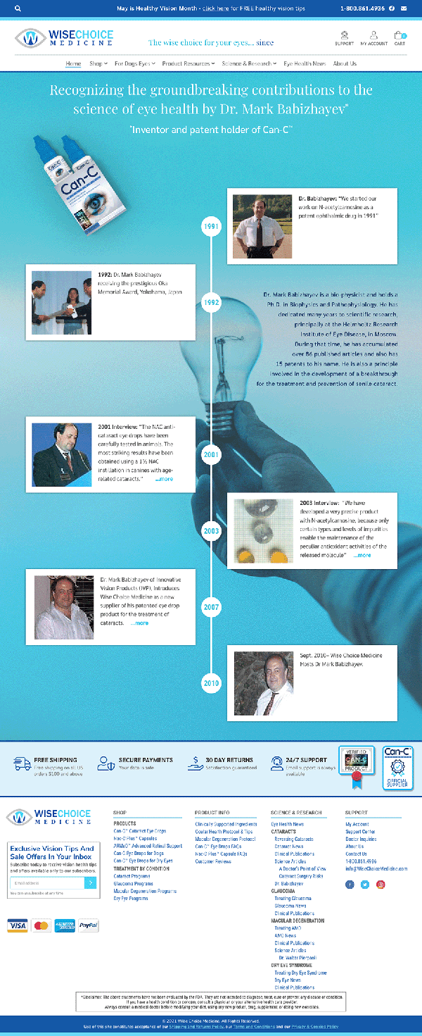 Redesigned vertical company timeline