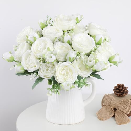 Vue 2 de Hnvner Bouquets Fleurs Artificielles
