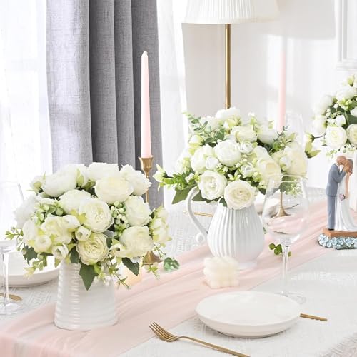 Vue 3 de Hnvner Bouquets Fleurs Artificielles