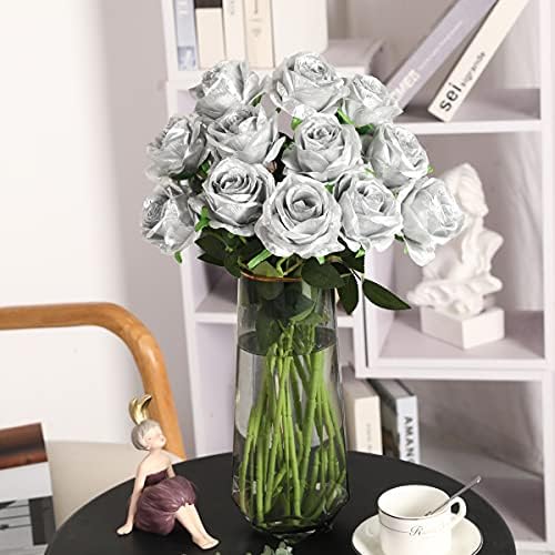 Vue 4 de Justoyou Pcs Roses Bouquet