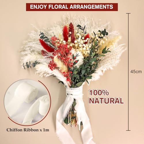 Vue 3 de Bouquet De Fleurs Sechees