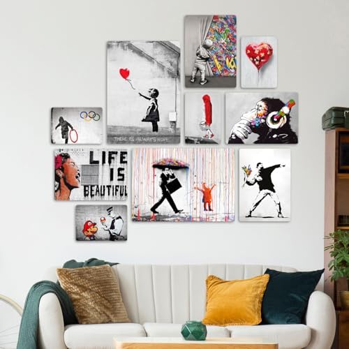 Vue 3 de Giallobus Ensemble De Peintures