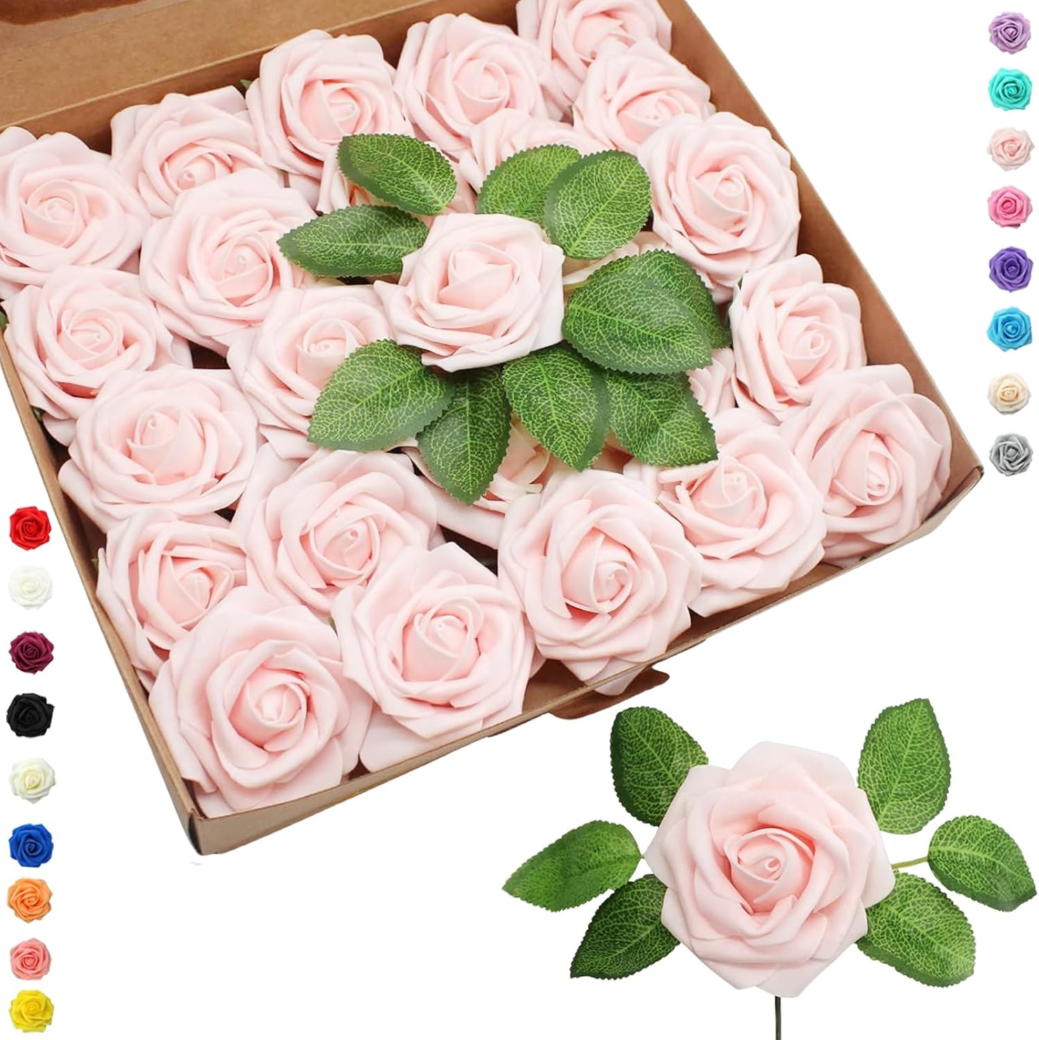 Pieces Fleurs Artificielles Roses