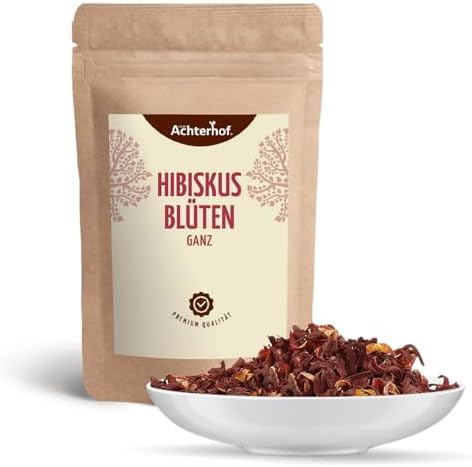 Vue 3 de Fleurs Dhibiscus Entieres Sechees