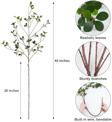 Vue 2 de Pcs Ficus Feuillage Artificiel