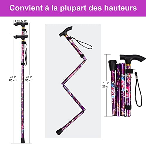 Vue 2 de Supregear Canne Pliante Hauteur