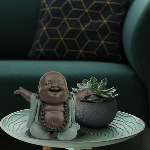 Vue 6 de Boudha Rieur Bienvenue Statuette