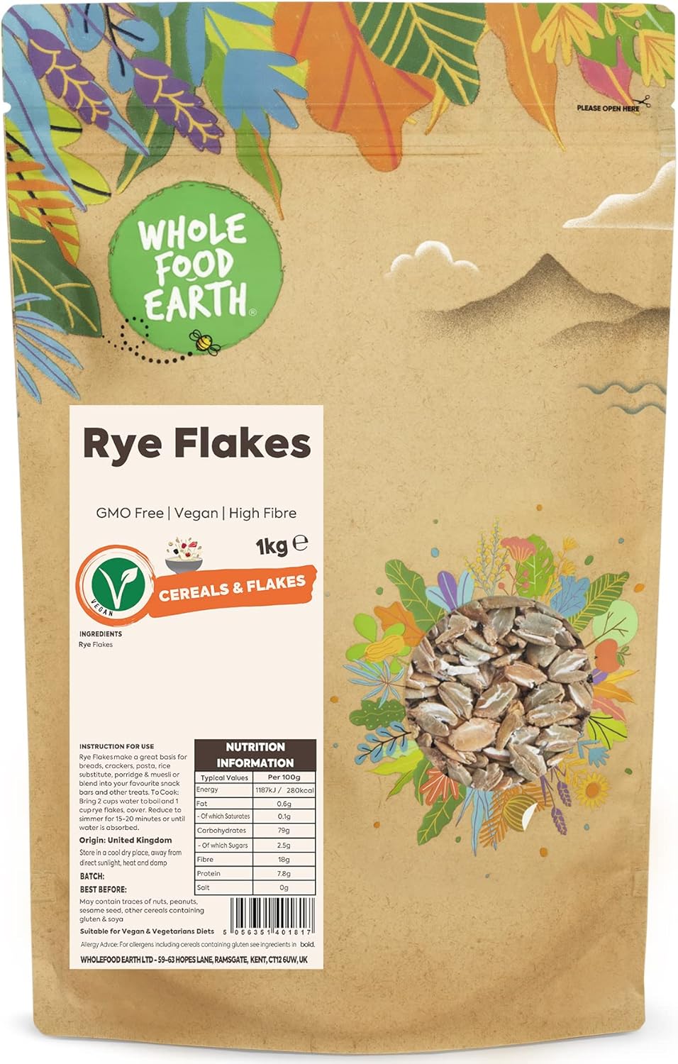 Wholefood Earth Flocons De