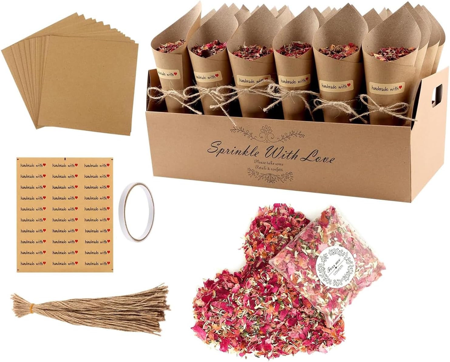 Pcs Cornet Confettis Mariage