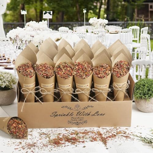Vue 5 de Pcs Cornet Confettis Mariage