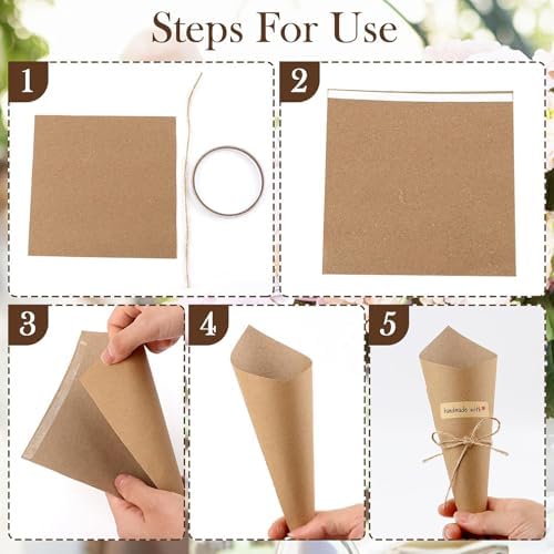 Vue 6 de Pcs Cornet Confettis Mariage