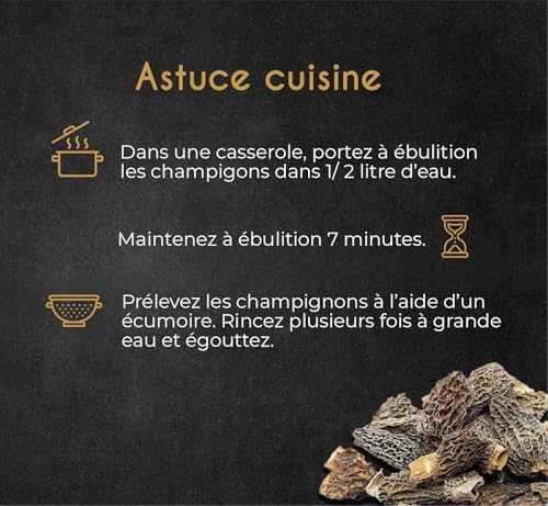 Vue 3 de Champiland Morille Sechee Champignons