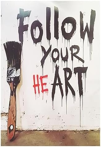 Vue 5 de Feuilles Décoratives Banksy Salon