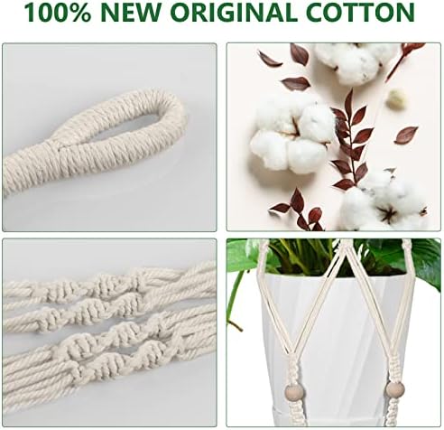 Vue 4 de Flintronic Macrame Support Pots