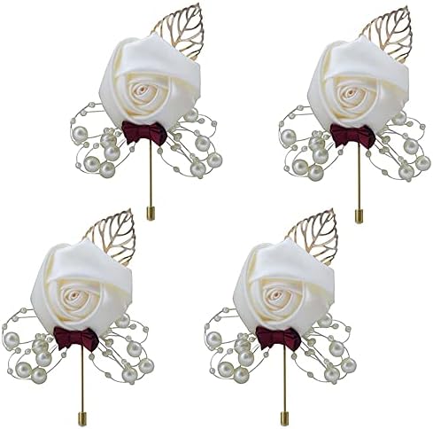Vue 2 de Piece Boutonniere De Mariage