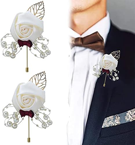 Vue 4 de Piece Boutonniere De Mariage