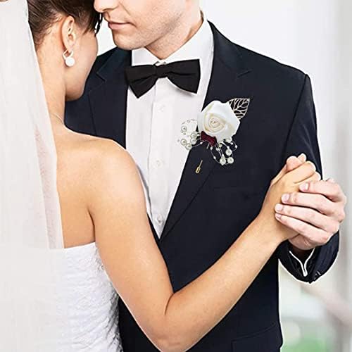 Vue 6 de Piece Boutonniere De Mariage