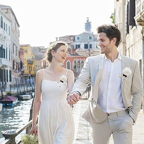 Vue 7 de Piece Boutonniere De Mariage