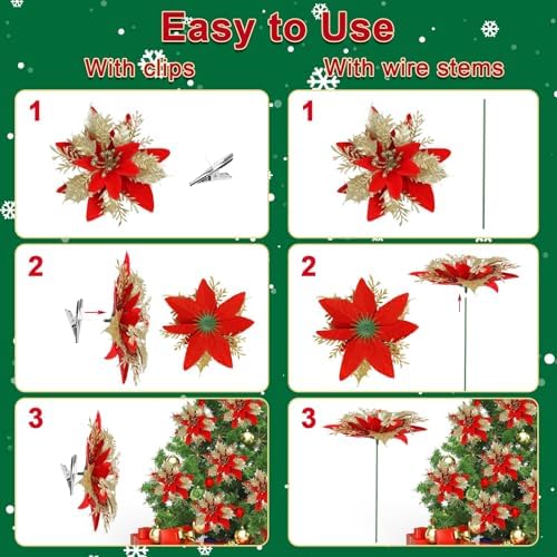 Vue 4 de Suloli Pcs Fleurs Artificiellescm