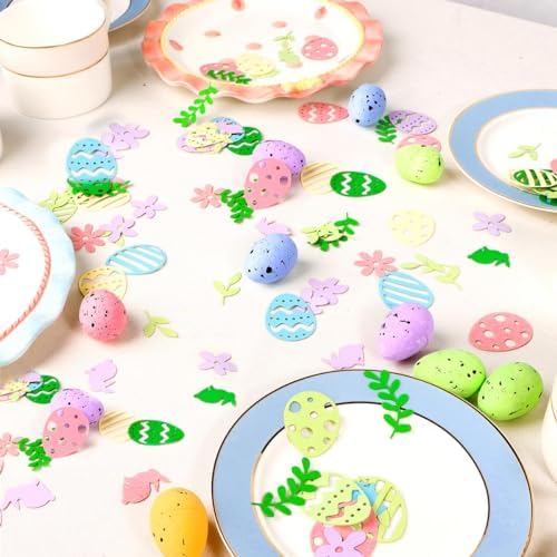 Vue 2 de Pcs Confettis Pour Paques