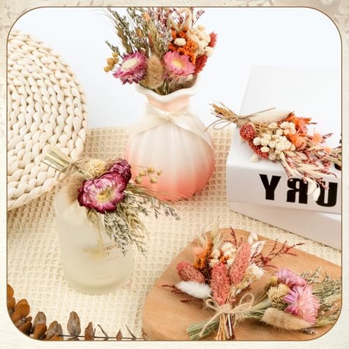 Vue 3 de Petit Bouquet Fleurs Sechees