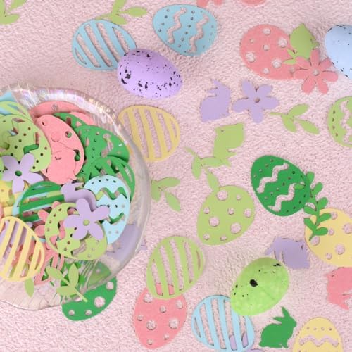 Vue 4 de Pcs Confettis Pour Paques